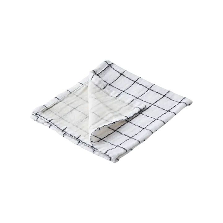 Affari ELSA Serviette -weiß/schwarz