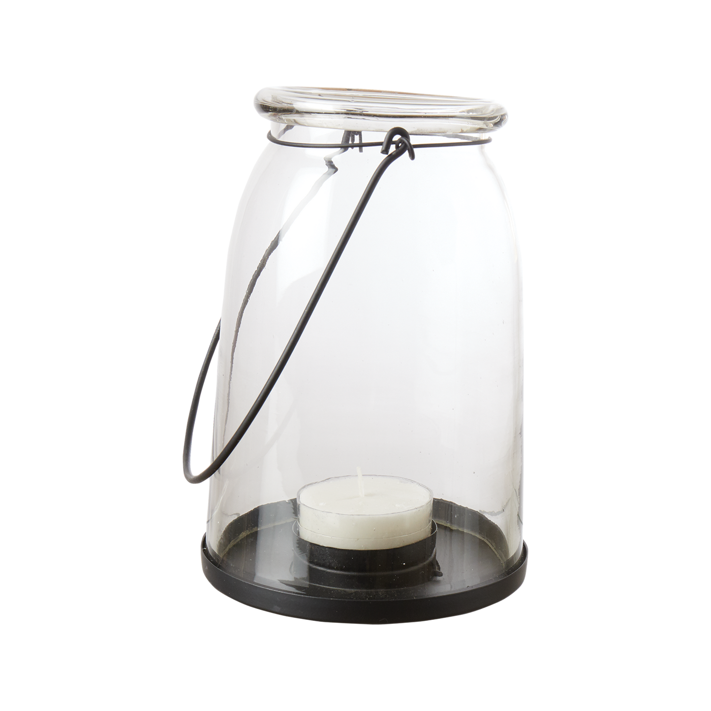 Affari HELEN Hängende Laterne -klar/schwarz- Ø14xH20 cm