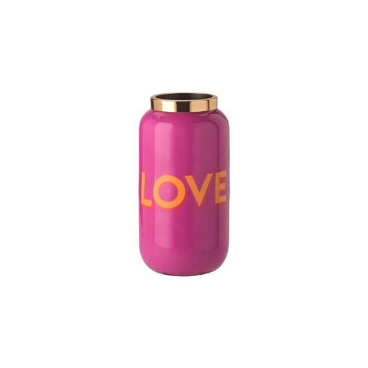 Giftcompany Vase Saigon XXS LOVE -fuchsia/gold-