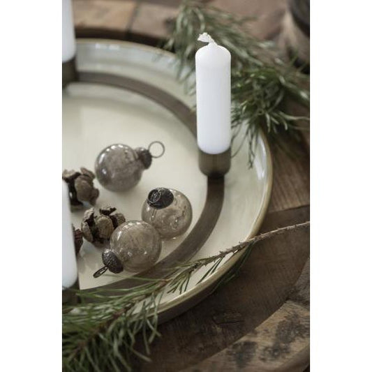 Ib Laursen Tablett -butter creme- D41,5cm