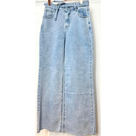 Jeans mit Schleifenband