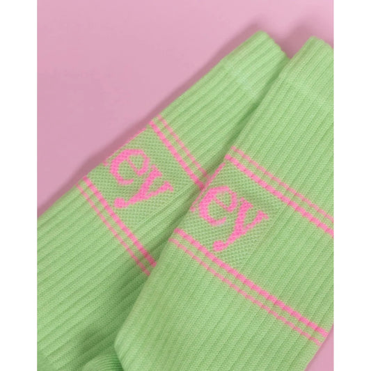 le ooley Socke- Pastel neon Butterfly