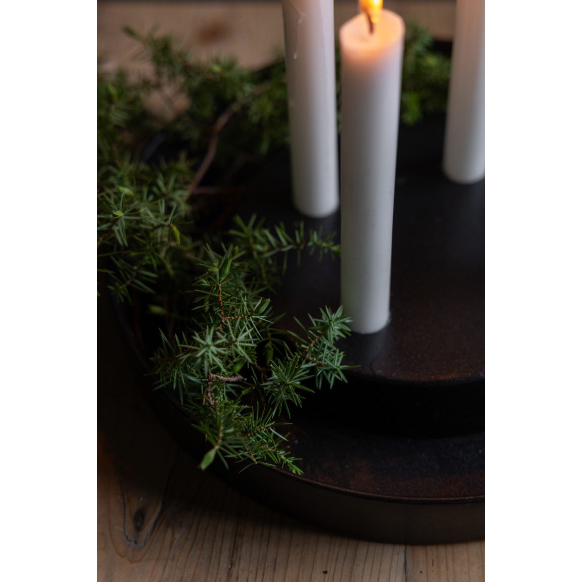 Storefactory Valltorp XL glossy black Candlestick/ Kerzenhalter