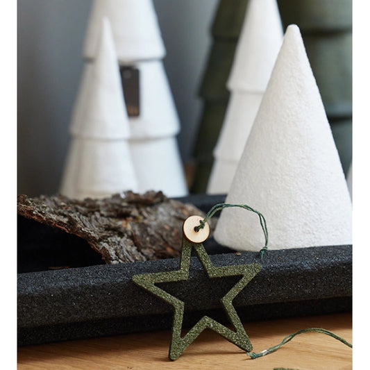 Lübech Living Woodz Christmas Stars / Stern -olive- L