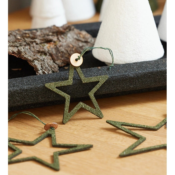 Lübech Living Woodz Christmas Stars / Stern -olive- S
