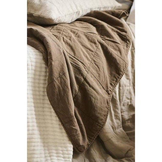 Ib Laursen Vintage Quilt - chocolate