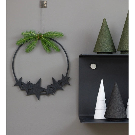 Lübech Living Wooz Kranz Stern -schwarz-