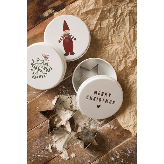 Ib Laursen Dose Stern-Keksausstechern - Merry Christmas