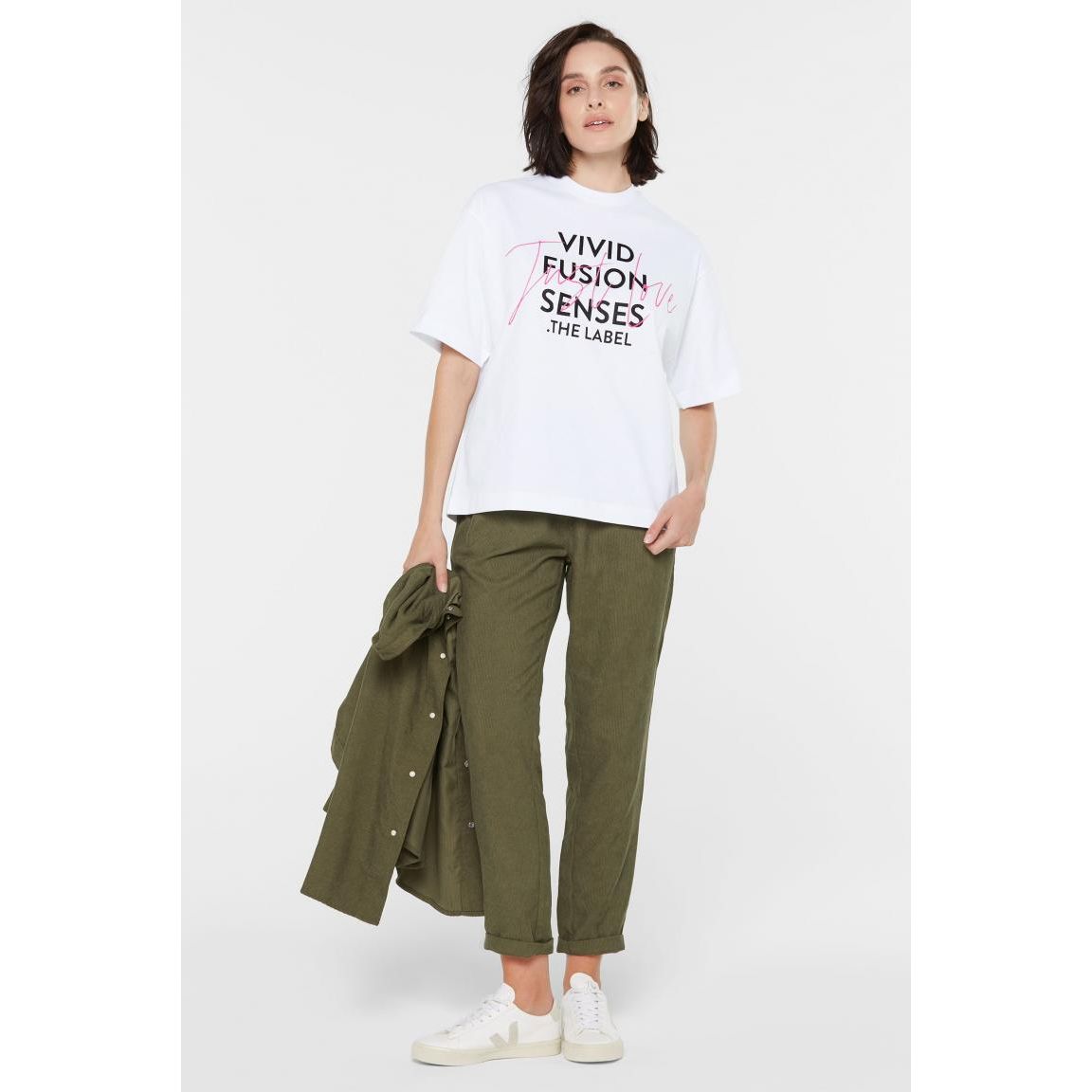 Senses. the Label Oversized T-Shirt TEC:LA -opticwhite