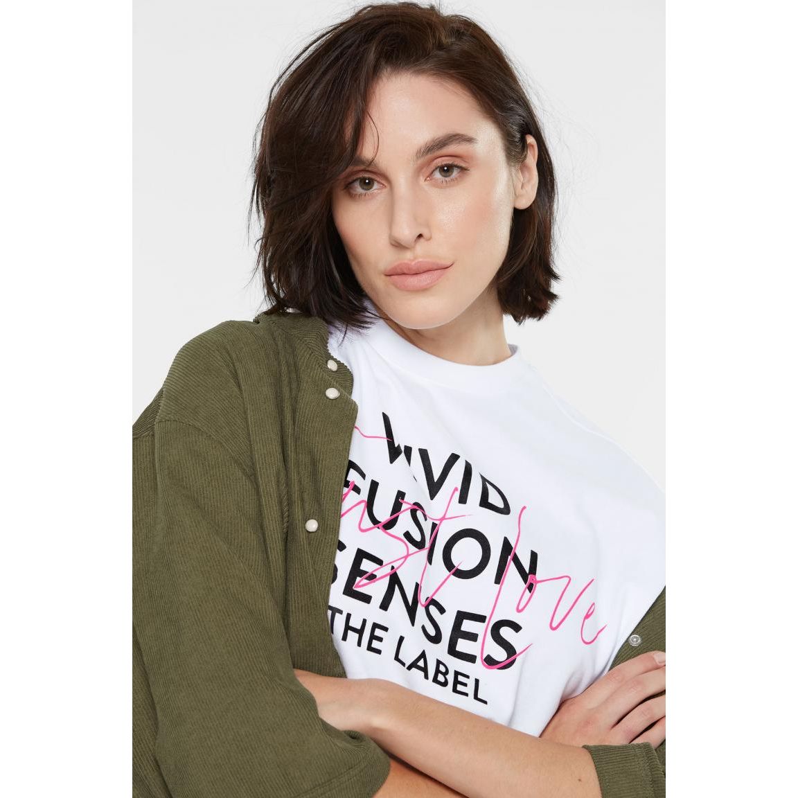 Senses. the Label Oversized T-Shirt TEC:LA -opticwhite
