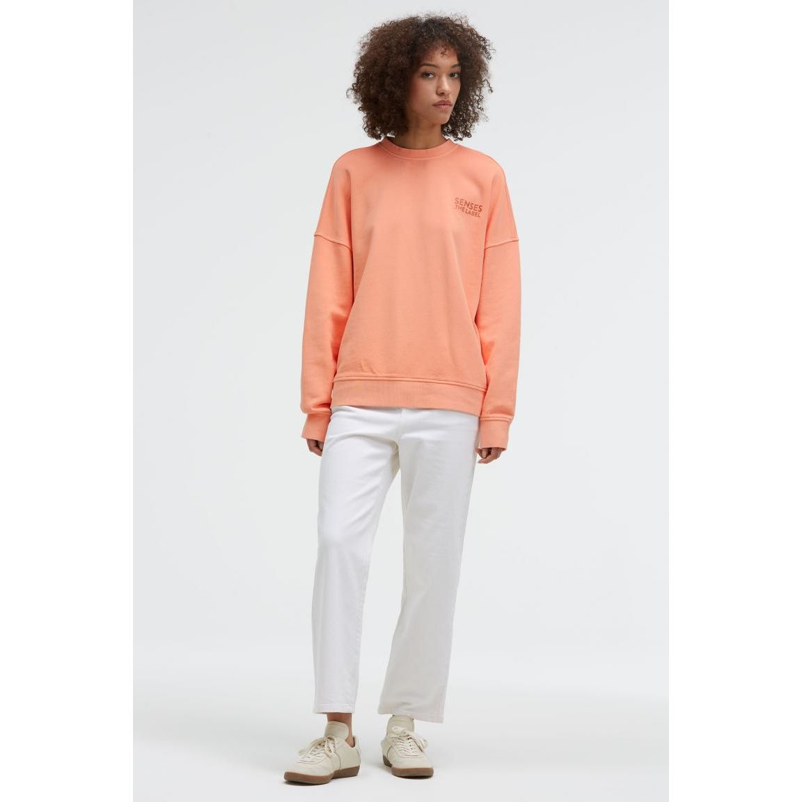 Senses. the Label Sweatshirt STAR:LIGHT -peach nectar