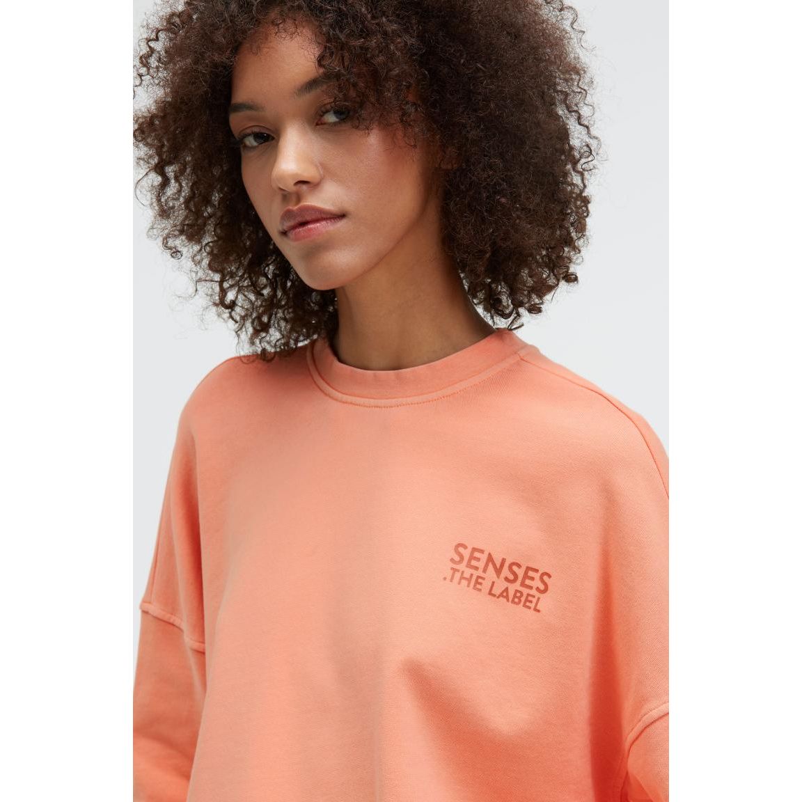 Senses. the Label Sweatshirt STAR:LIGHT -peach nectar