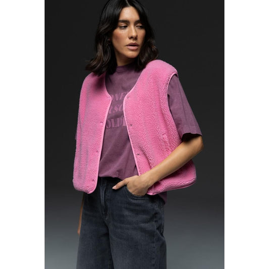 SENSES the Label Weste SV:EA im Sherpa-Look