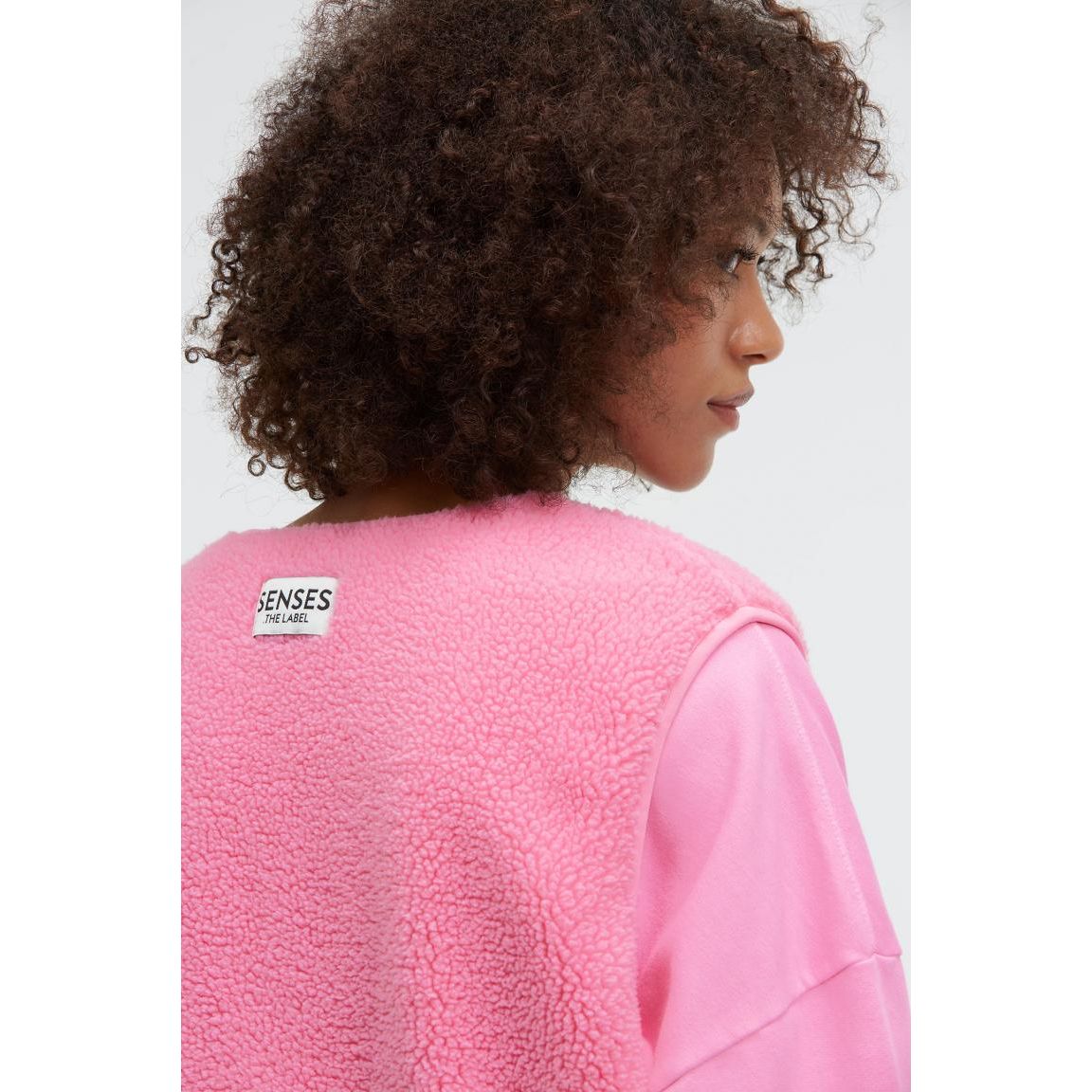 SENSES the Label Weste SV:EA im Sherpa-Look