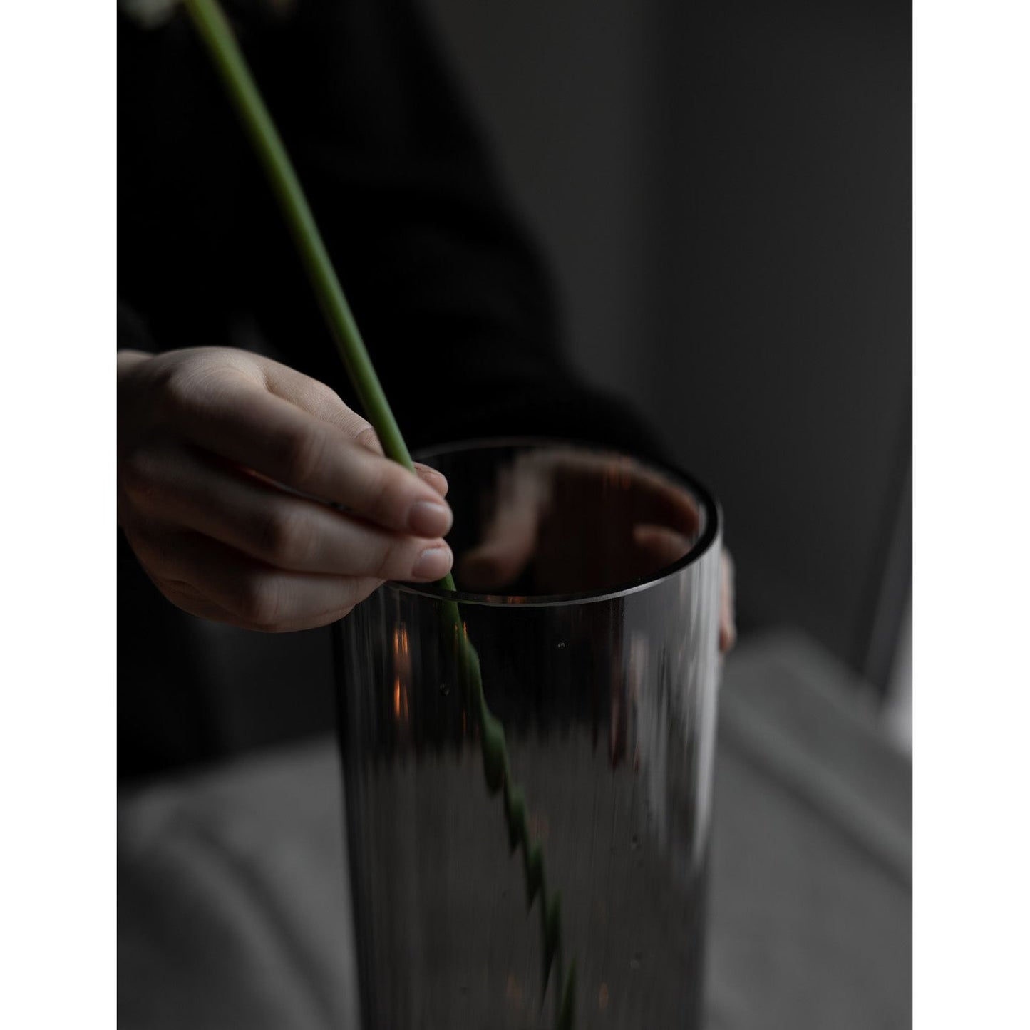 Storefactory Ramsjö - Windlicht / Vase -grau- small