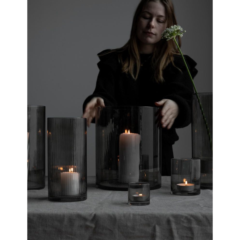 Storefactory Ramsjö -Windlicht/ Vase- grau- medium