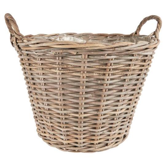 Ib Laursen Korb Rattan / Pflanzkorb