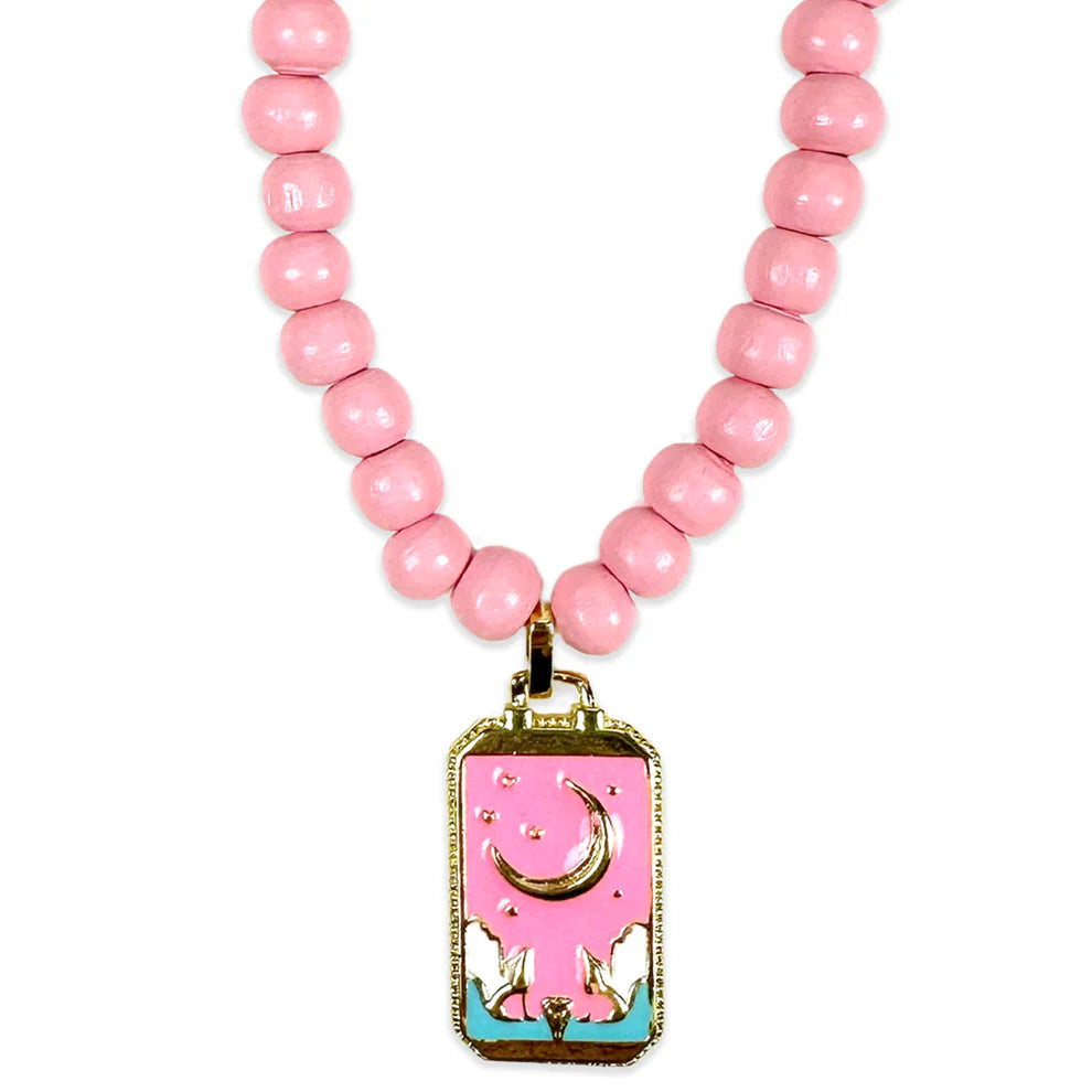 Escapulario Symbol-Kette mit Lucky Charms Anhänger -rosa