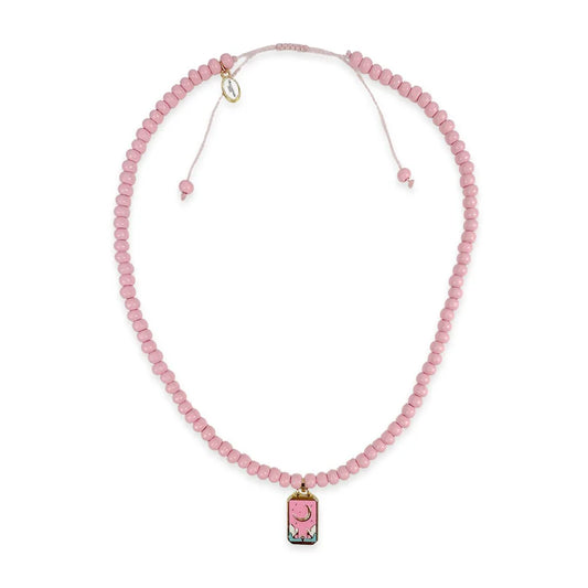 Escapulario Symbol-Kette mit Lucky Charms Anhänger -rosa