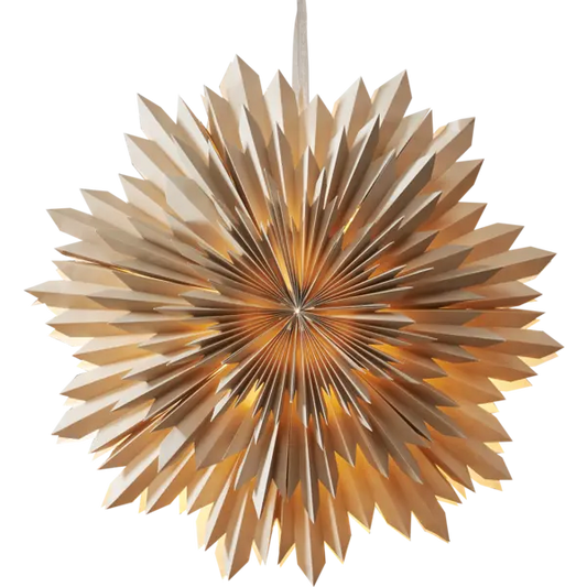 Papierstern 'ICE', beige, 50cm
