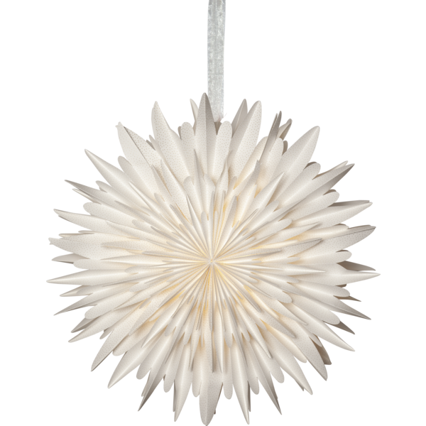 Papierstern 'Winter', weiß, 60cm