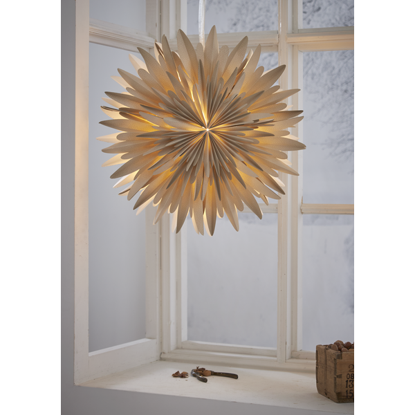 Papierstern 'Winter',beige, 60cm