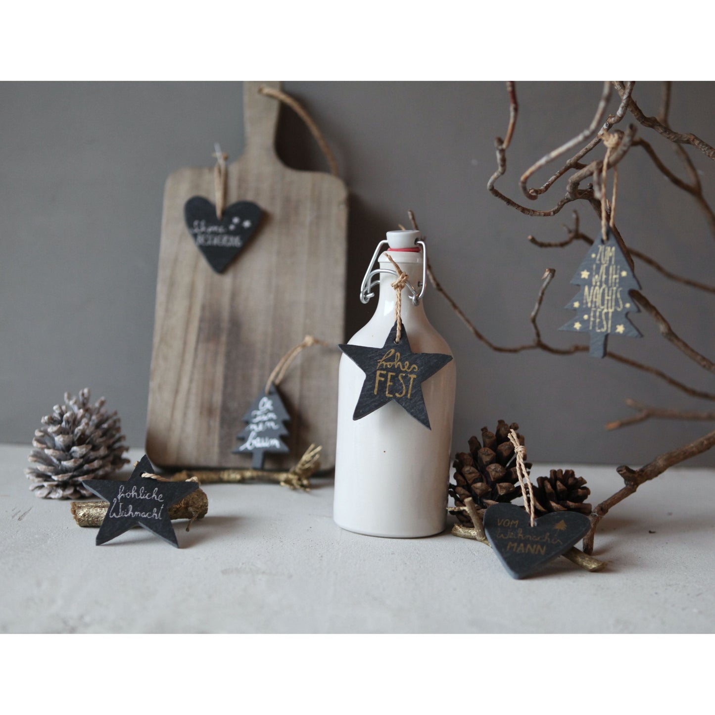 Good old Friends kleine Schiefertafel -Weihnachten- versch. Motive