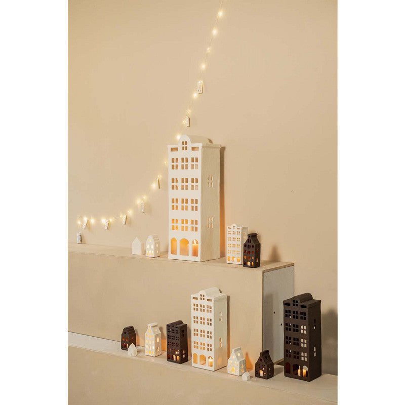 Lichthaus - schokobraun - 12,2 x 6,6 x 6,6cm