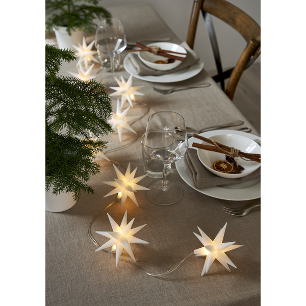 Lichterkette "December" - weiß