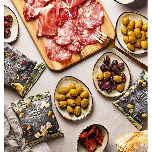 Snack Oliven Kalamata mit Orangenschale & Kräutern