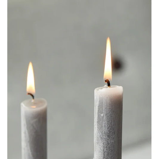 Lübech Living Timber Taper Candle / Kerze -grey-