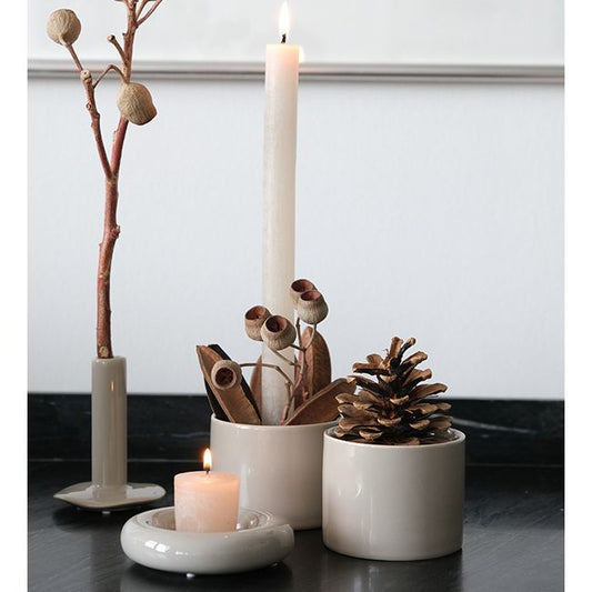 Lübech Living Übertopf/ Schälchen -taupe- 9,5 cm x 9,5 cm