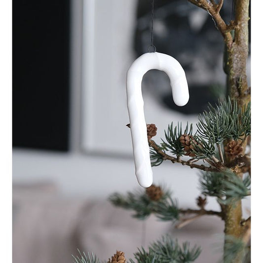 Lübech Living Ornaments / Anhänger OOhh candy canes/ Zuckerstange - glossy white
