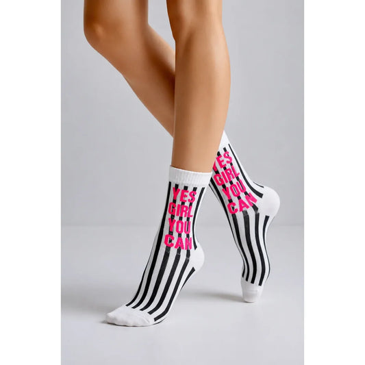 Socke Yes Girl - schwarz