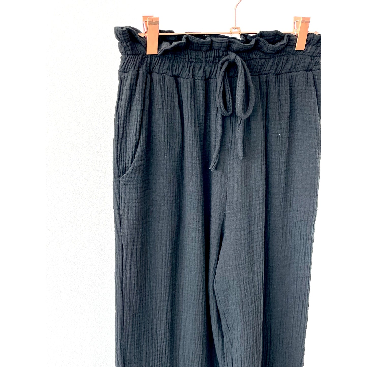 Musselinhose -schwarz-