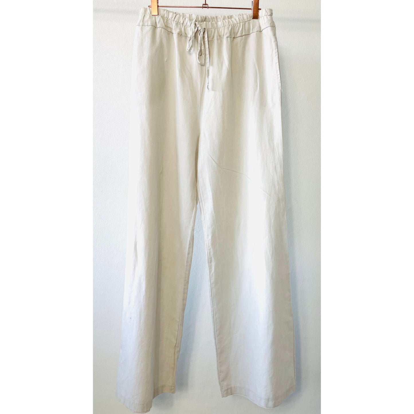 Leinenhose -beige-