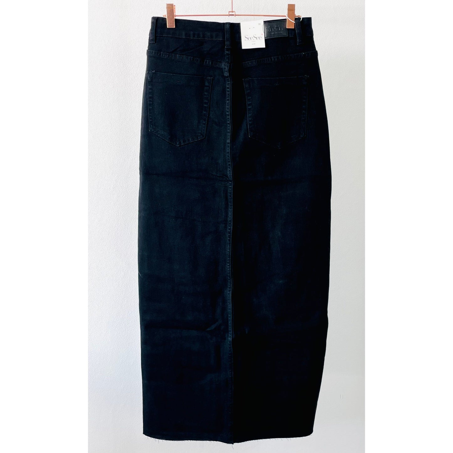 Jeansrock -black-