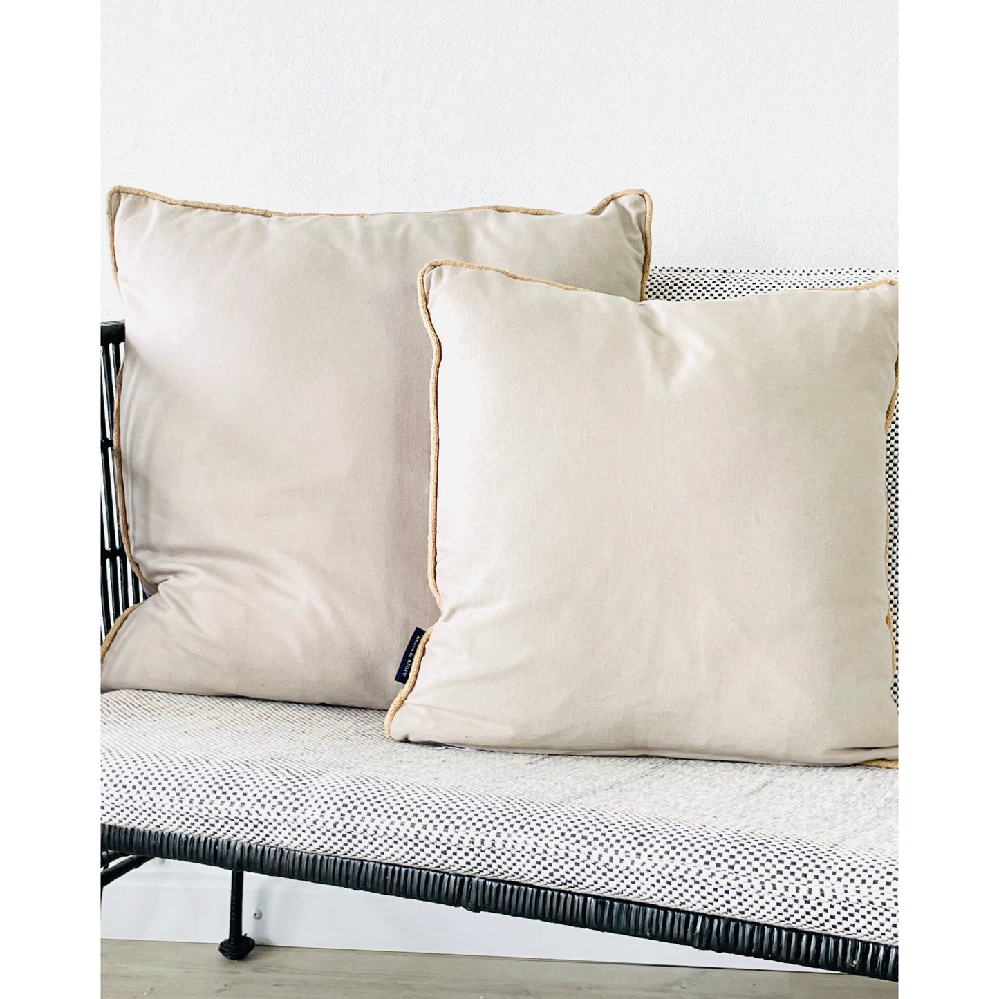 Kissen -L- m. Inlett / taupe