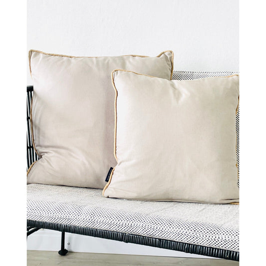 Kissen -L- m. Inlett / taupe