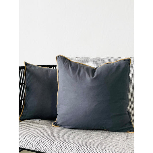Kissen -M- m. Inlett / grau
