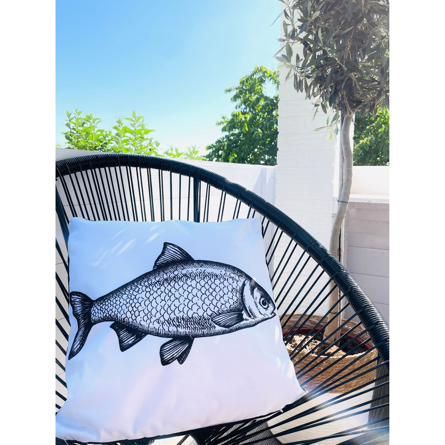 Outdoorkissen - Fisch -