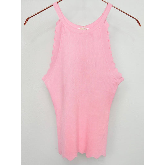 Top mit Zick Zack - rosa