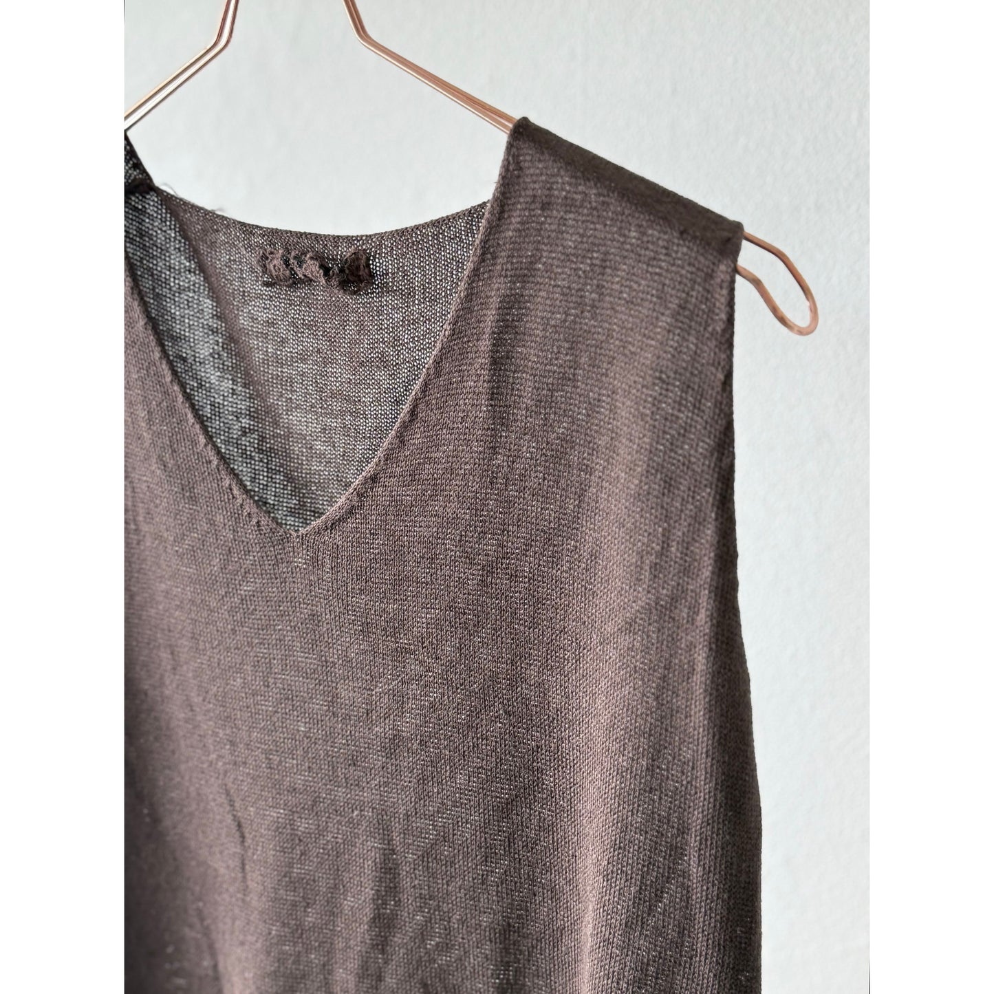 Strickoberteil -schokobraun