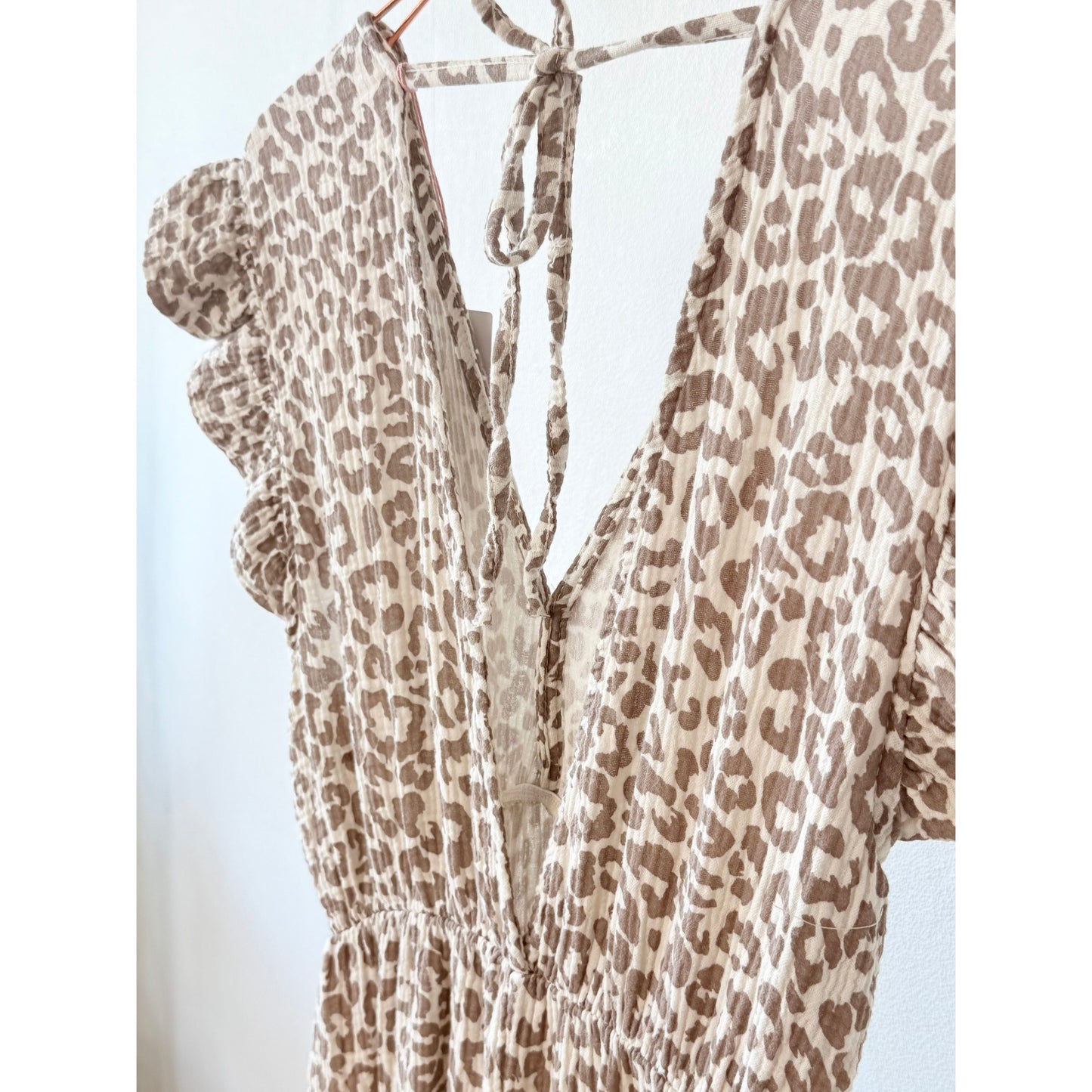 Musselinkleid Leo -beige