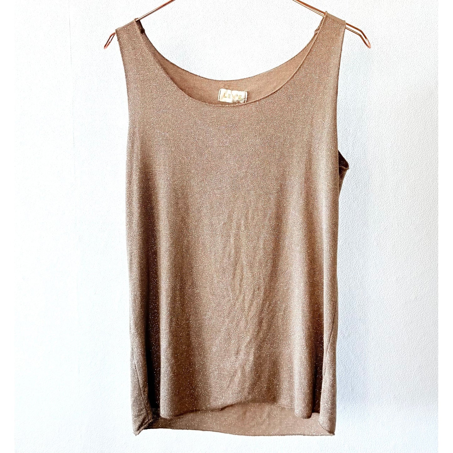 Lurex Top -braun-