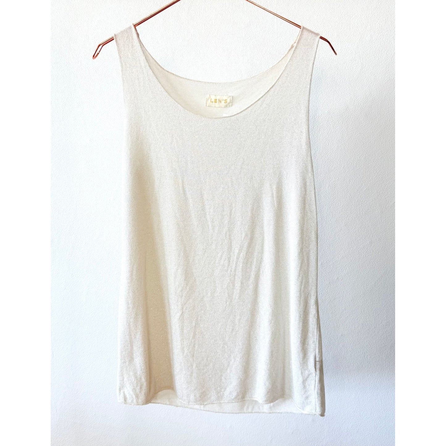 Lurex Top -ecru-
