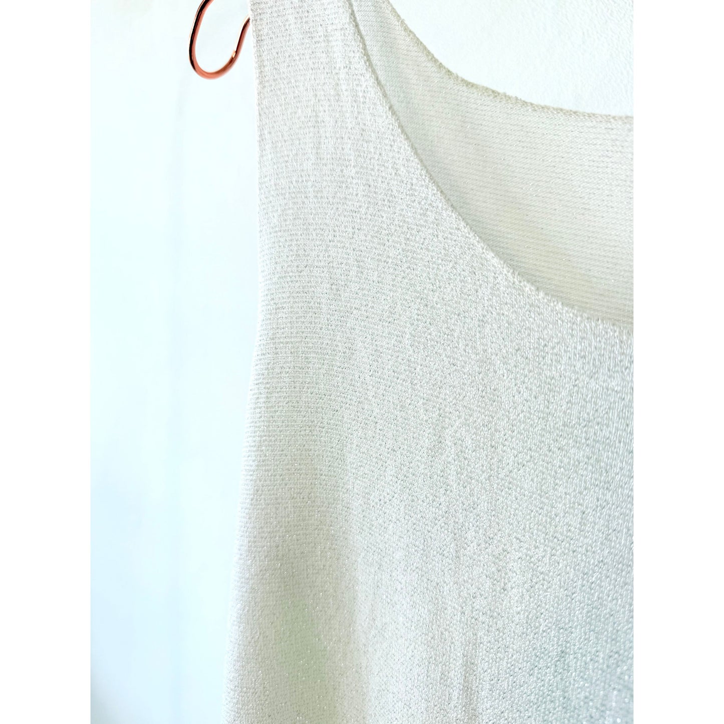 Lurex Top -ecru-