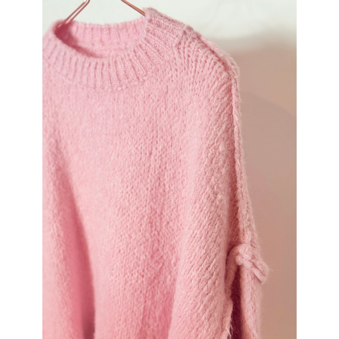 Strickpullover - rosa