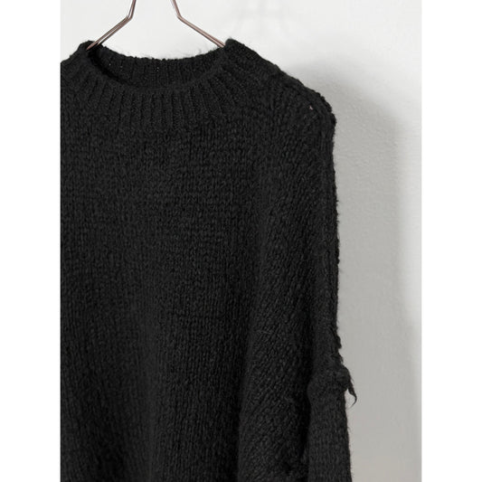 Strickpullover - schwarz