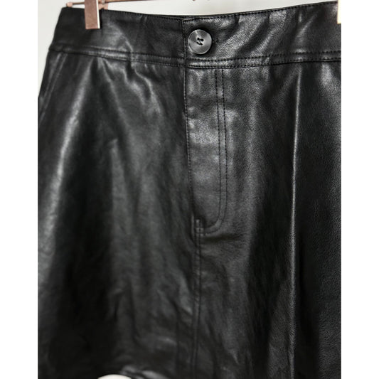 Lederrock- schwarz